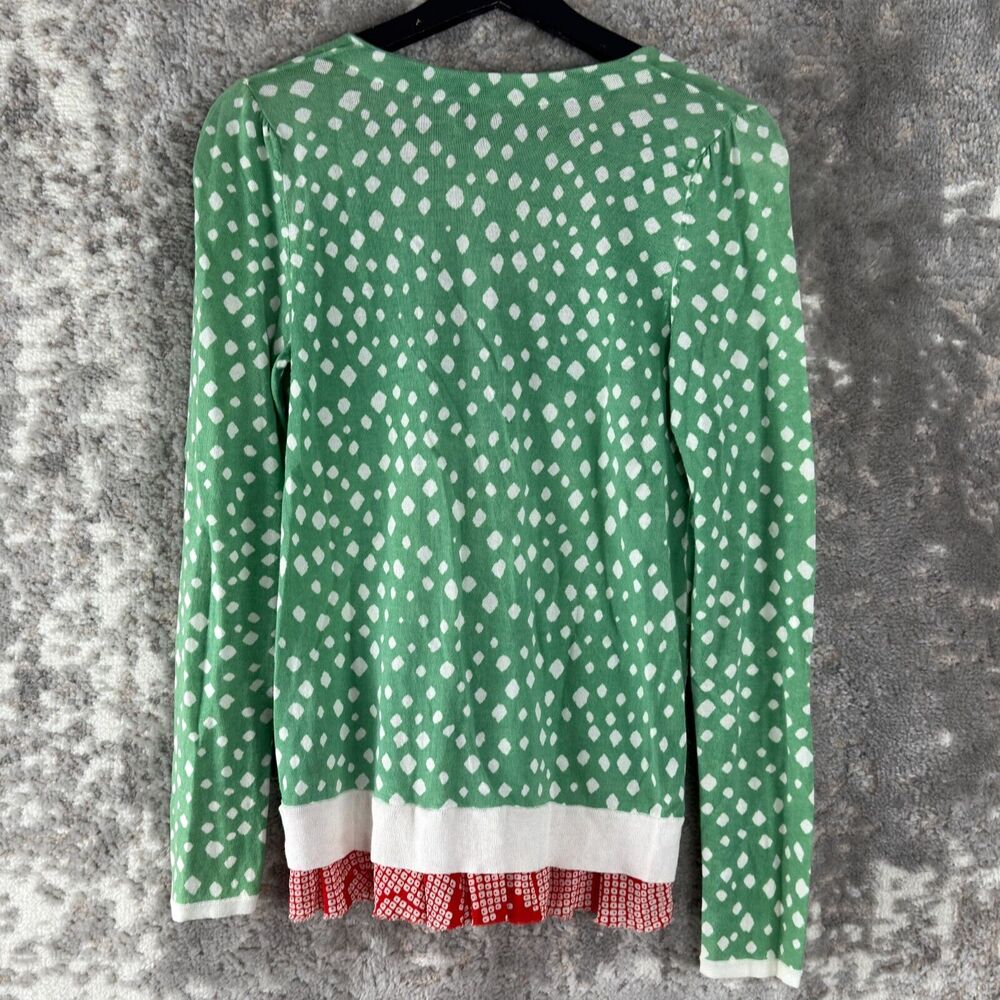Leifsdottir Anthropologie Sz S Multi Pattern Cardigan Sweater Artsy Maximalist - Picture 5 of 10
